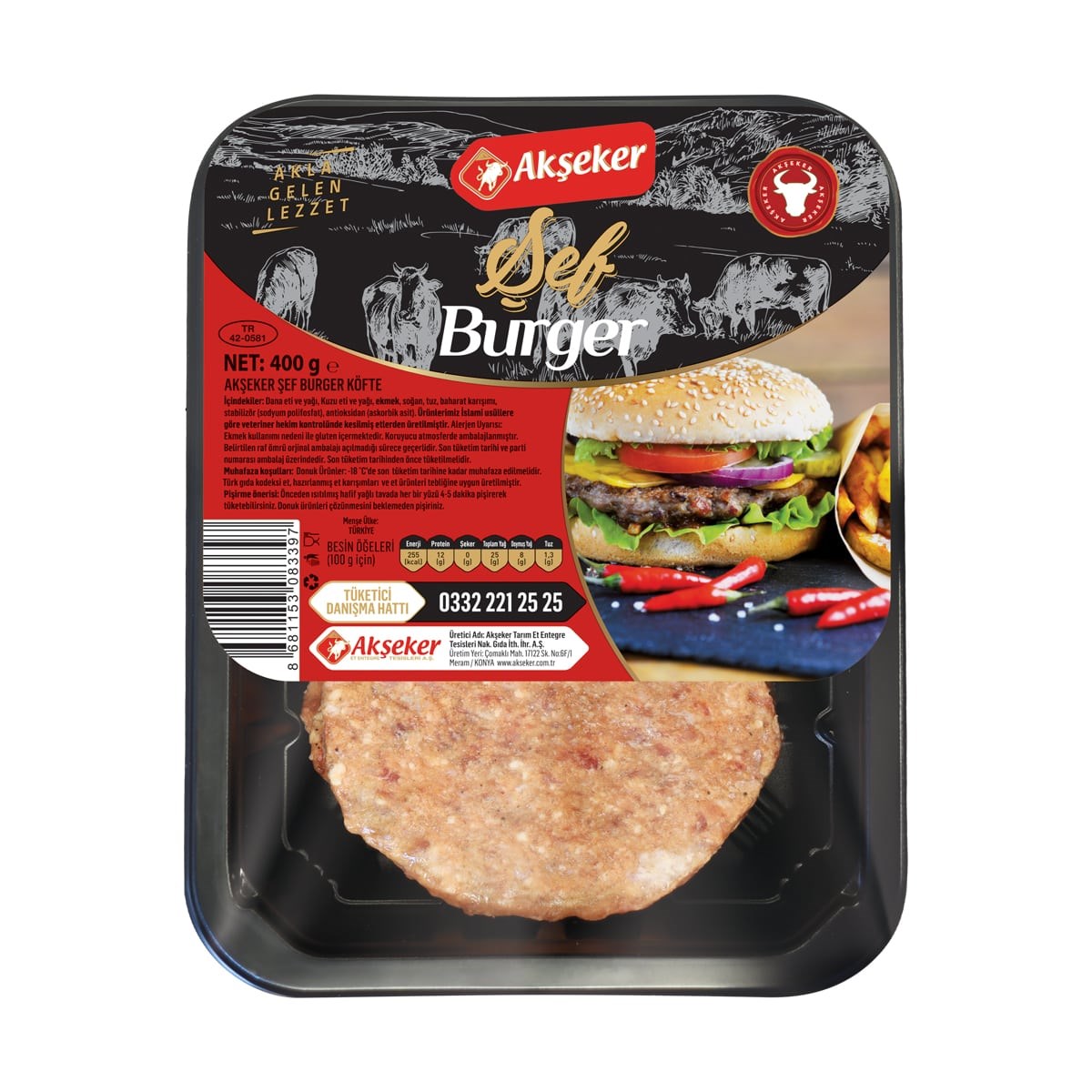 Şef Dana Burger Köfte 400g